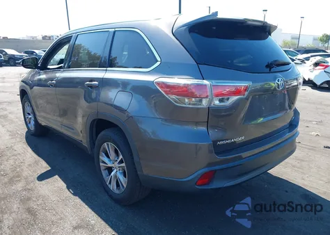 2015 Toyota Highlander Xle V6 from USA, damaged, VIN 5TDKKRFH7FS082643